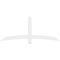 Ekena Millwork Bellingham Architectural Grade PVC Gable Bracket, 72"W x 30"H x 4"D x 4"F, 10/12 Pitch GBP072X30X0404BEL00 - alternate 5